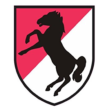 11th armored cavalry regiment blackhorse vinyl decal