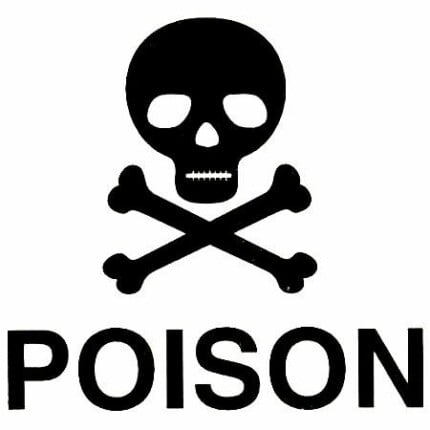 Poison Skull Vinyl Car Decal