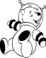Diecut Pooh Stickers 04