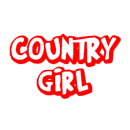 Country Girl Window Decal