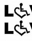 3E LOVE pair of diecut decals
