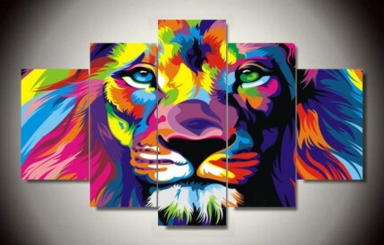African-Lion-Canvas Art Sticker