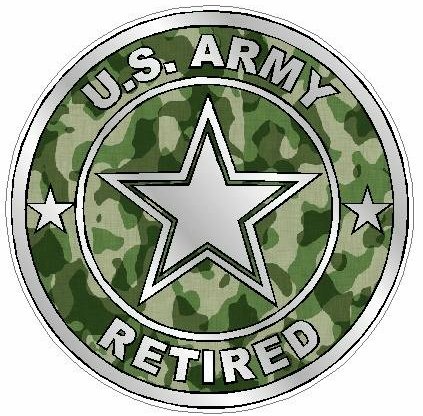 ARMY RETIRED camo green