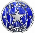 ARMY RETIRED lightning blue