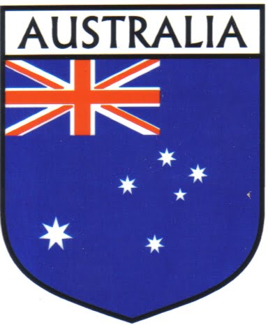 Australia Flag Crest Decal Sticker