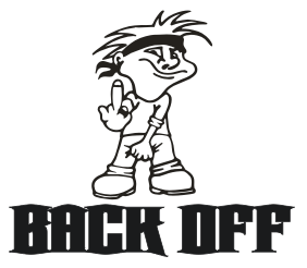 Back Off Car Decal 11