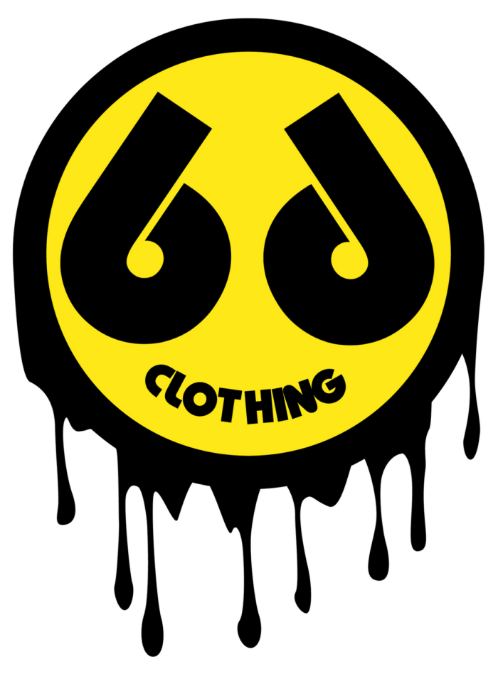 BD clothing skateboard sticker