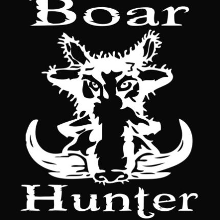 Boar Hunter Vinyl Die Cut Decal Sticker