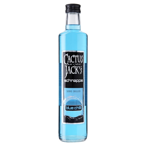 Cactus Jack Schnapps Blue Chilli Bottle