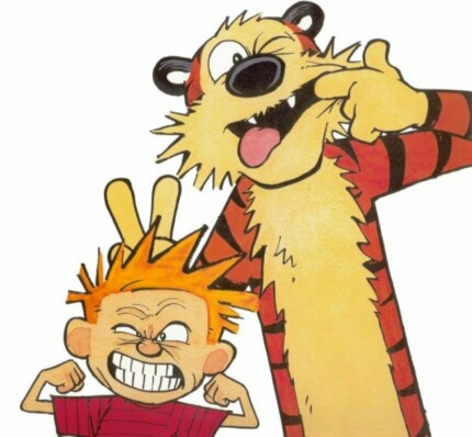 Calvin and Hobbes Color Diecut Decal 1