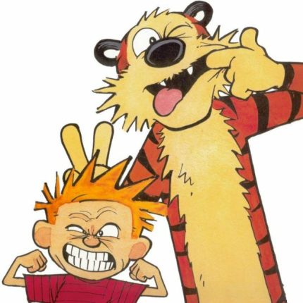 Calvin and Hobbes Color Diecut Decal 1
