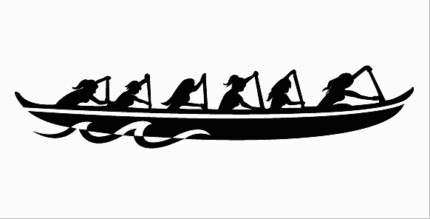 canoe diecut decal