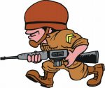 Cartoon Soldier Decal Sticker