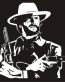 Clint Eastwood Gun Vinyl Die Cut Decal Sticker
