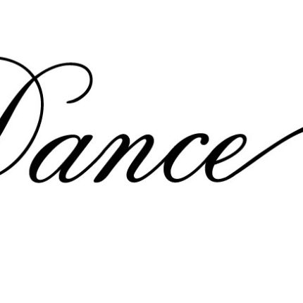 dance decal fancy script