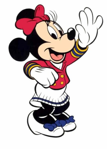 Disney Cruise Ship Mimi Mouse Wave Sticker