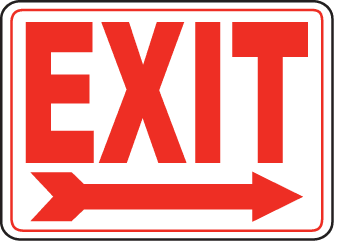 Exit Entrance Signs and Banners 10