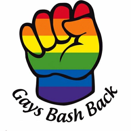 gays bash back sticker
