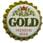 Gold Premium Beer Cap