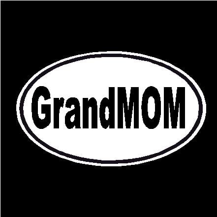 GrandMom Oval Decal