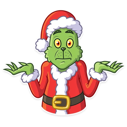 grinch stole christmas_cartoon sticker 12