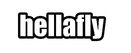 Hellafly vinyl decal sticker