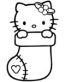 Hello K Christmas Stocking Decal