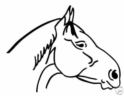 Horse Head Sticker 3