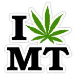 I Marijuana Montana Sticker