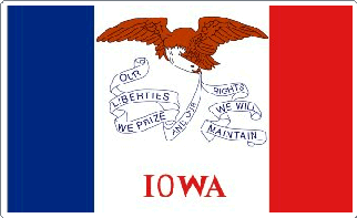 Iowa State Flag Decal