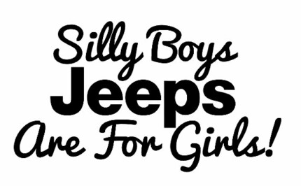 Jeeps Are For Girls Sticker