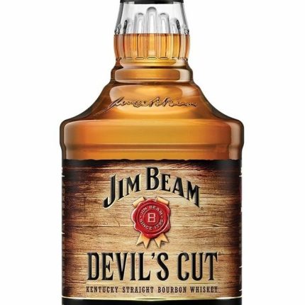 jim beam_devils cut bottle shaped sticker 2