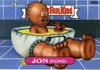 JON Pond Funny Decal Name Sticker