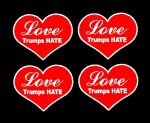 LOVE TRUMPS HATE 2016 4 PACK