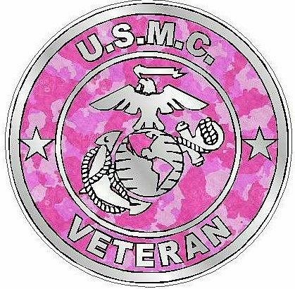 MARINE CORPS VETERAN camo pink