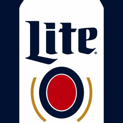 Miller Lite Can Diecut Can Sticker with Logo