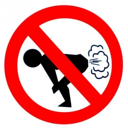 NO FARTING Round Sticker 3