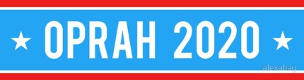 OPRAH FOR PRESIDENT 2020 STICKER PAIR