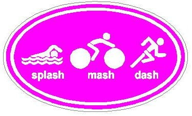 Oval Running Decals Splash Mash Dash Sticker N