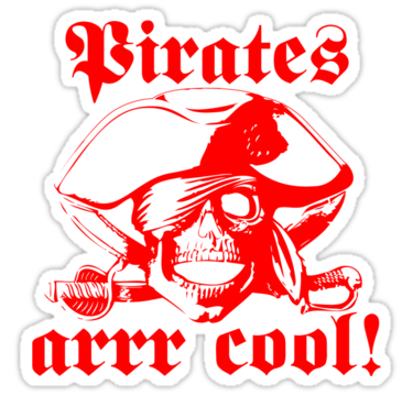 pirates arrr cool sticker