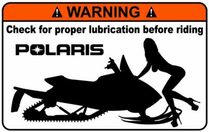 Polaris Funny Warning Sticker 7