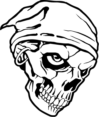Priate Skull Sticker2