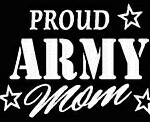 PROUD Military Stickers ARMY MOM