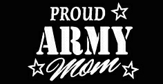 PROUD Military Stickers ARMY MOM