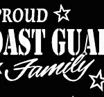 PROUD Military Stickers COAST GUARD FAMILY
