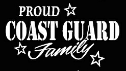 PROUD Military Stickers COAST GUARD FAMILY