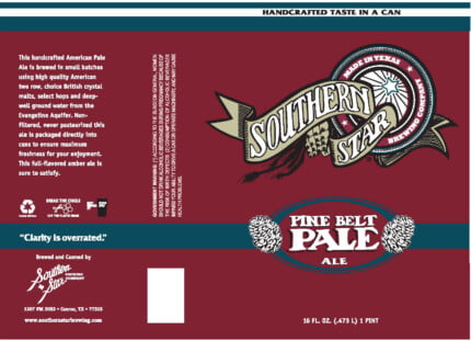 Southern Star Pine Belt Pale Label