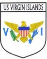 US Virgin Islands Flag Crest Decal Sticker