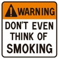 warning no smoking car sticker set