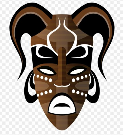 0 African Color Mask Sticker Africa Decal 5